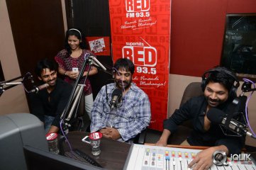 Sai Dharam Tej and YVS Chowdary at Red FM